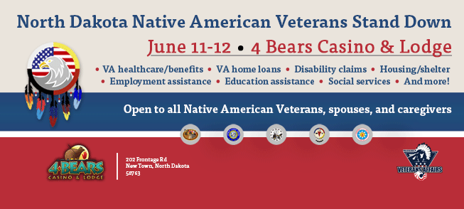 Native American Veterans Stand Down Event is June 11-12