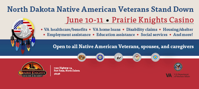 Stand Down Event is June 10-11 in Fort Yates, North Dakota
