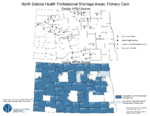 ND HPSA Primary Care map